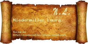 Niedermüller Laura névjegykártya